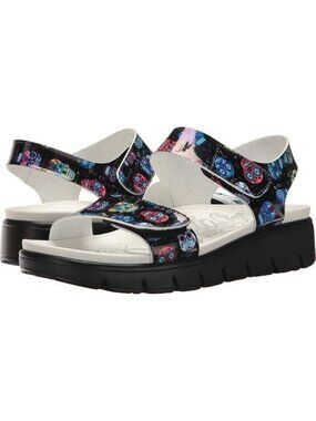 Alegria Playa Womens Sandals Sugar Skull Print Size 40 EU 9.5 / 10 US